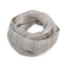 Load image into Gallery viewer, Two-Tone Winter Knit Warm Infinity Circle Scarf - Different Colors Available