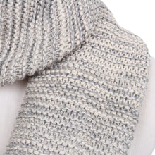 Load image into Gallery viewer, Two-Tone Winter Knit Warm Infinity Circle Scarf - Different Colors Available
