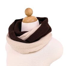 Load image into Gallery viewer, Two-Tone Winter Knit Warm Infinity Circle Scarf