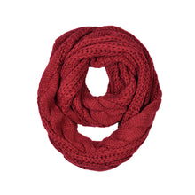 Load image into Gallery viewer, Premium Winter Twist Knit Warm Infinity Circle Scarf - Diff Colors