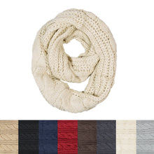 Load image into Gallery viewer, Premium Winter Twist Knit Warm Infinity Circle Scarf - Diff Colors