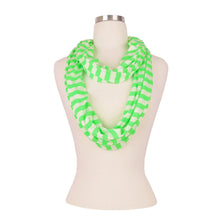Load image into Gallery viewer, TrendsBlue Elegant Striped Color Infinity Loop Jersey Scarf