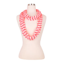 Load image into Gallery viewer, TrendsBlue Elegant Striped Color Infinity Loop Jersey Scarf