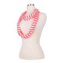 Load image into Gallery viewer, TrendsBlue Elegant Striped Color Infinity Loop Jersey Scarf