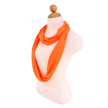 Load image into Gallery viewer, Soft Striped Infinity Loop Jersey Scarf