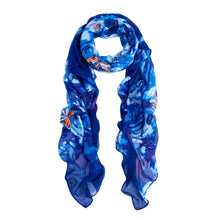 Load image into Gallery viewer, Elegant Soft Bamboo & Butterfly Print Watercolor Scarf