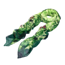 Load image into Gallery viewer, Elegant Soft Bamboo & Butterfly Print Watercolor Scarf