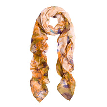 Load image into Gallery viewer, Elegant Soft Bamboo & Butterfly Print Watercolor Scarf