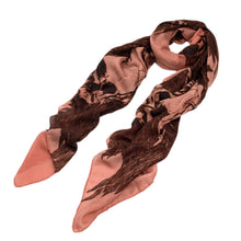 Load image into Gallery viewer, Premium Skull & Wing Graphic Print Scarf Wrap - 2 Colors Avail (White, Rust)
