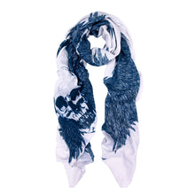 Load image into Gallery viewer, Premium Skull & Wing Graphic Print Scarf Wrap - 2 Colors Avail (White, Rust)