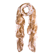 Load image into Gallery viewer, Chic Roses & Polka Dot Floral Print Scarf - Different Colors Available