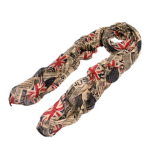 Load image into Gallery viewer, Vintage British Flag Union Jack Print Fashion Scarf