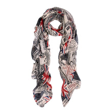 Load image into Gallery viewer, Vintage British Flag Union Jack Print Fashion Scarf