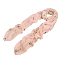 Load image into Gallery viewer, Elegant Leopard Cross Animal Print Scarf