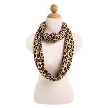 Load image into Gallery viewer, Leopard Animal Print Infinity Loop Fashion Scarf