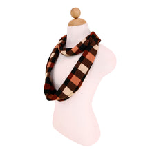 Load image into Gallery viewer, Premium Plaid Infinity Loop Scarf