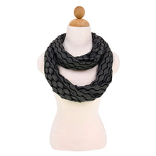 Load image into Gallery viewer, Premium Circle Wave 2 Tone Infinity Loop Scarf