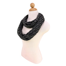 Load image into Gallery viewer, Premium Circle Wave 2 Tone Infinity Loop Scarf