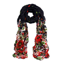 Load image into Gallery viewer, Premium Polka Dot Flower Print Scarf
