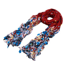 Load image into Gallery viewer, Premium Polka Dot Flower Print Scarf