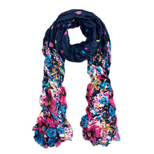 Load image into Gallery viewer, Premium Polka Dot Flower Print Scarf