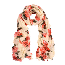 Load image into Gallery viewer, Elegant Featherweight Roses Floral Scarf