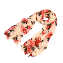 Load image into Gallery viewer, Elegant Featherweight Roses Floral Scarf