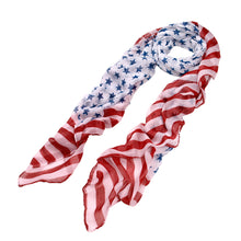 Load image into Gallery viewer, Stars & Stripes USA US American Flag Style Scarf
