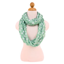 Load image into Gallery viewer, Premium Polka Dot Infinity Loop Fashion Scarf