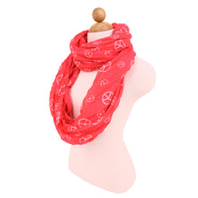Load image into Gallery viewer, Premium Peace Sign Infinity Loop Fashion Scarf