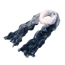 Load image into Gallery viewer, Chic Ombre Watercolor Snowflake Scarf