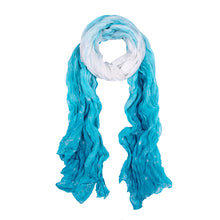 Load image into Gallery viewer, Chic Ombre Watercolor Snowflake Scarf