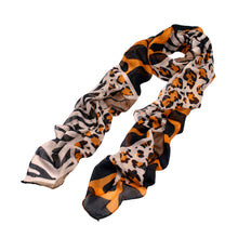 Load image into Gallery viewer, Elegant Leopard & Zebra Mixed Animal Print Scarf