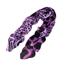 Load image into Gallery viewer, Elegant Leopard & Zebra Mixed Animal Print Scarf