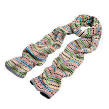 Load image into Gallery viewer, Premium Multi Color Fair Isle Knit Long Warm Winter Scarf - Diff Colors Avail