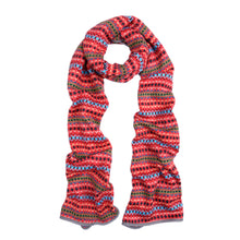 Load image into Gallery viewer, Premium Multi Color Fair Isle Knit Long Warm Winter Scarf - Diff Colors Avail