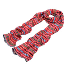 Load image into Gallery viewer, Premium Multi Color Fair Isle Knit Long Warm Winter Scarf - Diff Colors Avail
