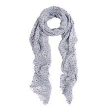 Load image into Gallery viewer, Premium Long Solid Color Dolka Dot Frayed Edge Scarf