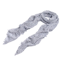 Load image into Gallery viewer, Premium Long Solid Color Dolka Dot Frayed Edge Scarf