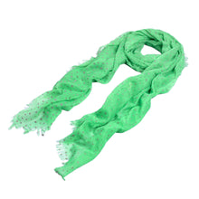 Load image into Gallery viewer, Premium Long Solid Color Dolka Dot Frayed Edge Scarf