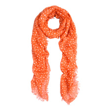 Load image into Gallery viewer, Premium Long Solid Color Dolka Dot Frayed Edge Scarf