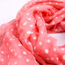 Load image into Gallery viewer, Premium Long Solid Color Dolka Dot Frayed Edge Scarf