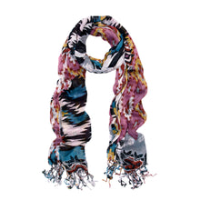 Load image into Gallery viewer, Multi Color Tribal Style Fringe Scarf - Different Colors Available