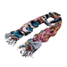 Load image into Gallery viewer, Multi Color Tribal Style Fringe Scarf - Different Colors Available