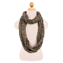 Load image into Gallery viewer, Premium Polka Dot Infinity Loop Fashion Scarf