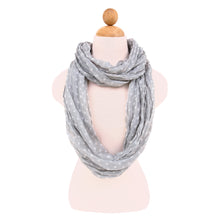 Load image into Gallery viewer, Premium Polka Dot Infinity Loop Fashion Scarf