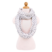Load image into Gallery viewer, Premium Polka Dot Infinity Loop Fashion Scarf