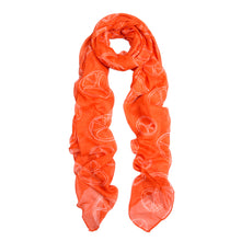Load image into Gallery viewer, Premium Soft Large Peace Sign Design Scarf Wrap