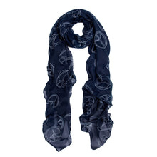 Load image into Gallery viewer, Premium Soft Large Peace Sign Design Scarf Wrap