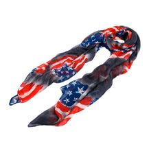 Load image into Gallery viewer, Vintage USA American Flag Print Fashion Scarf